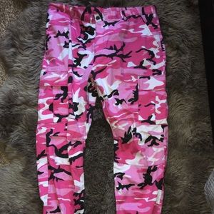pink camo cargo pants